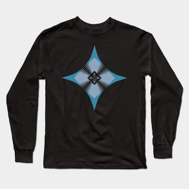 Ornamental Diamond Long Sleeve T-Shirt by stephenignacio